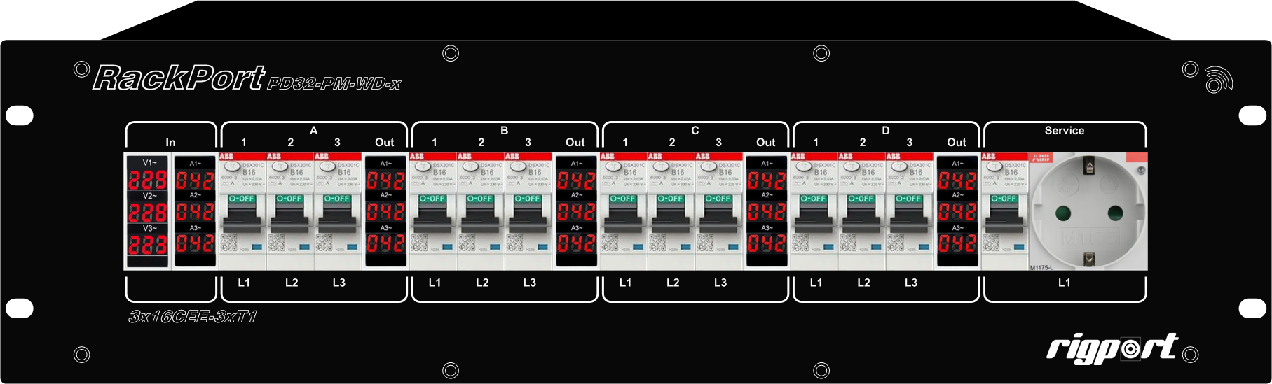 RackPort PD32-PM-WD-x