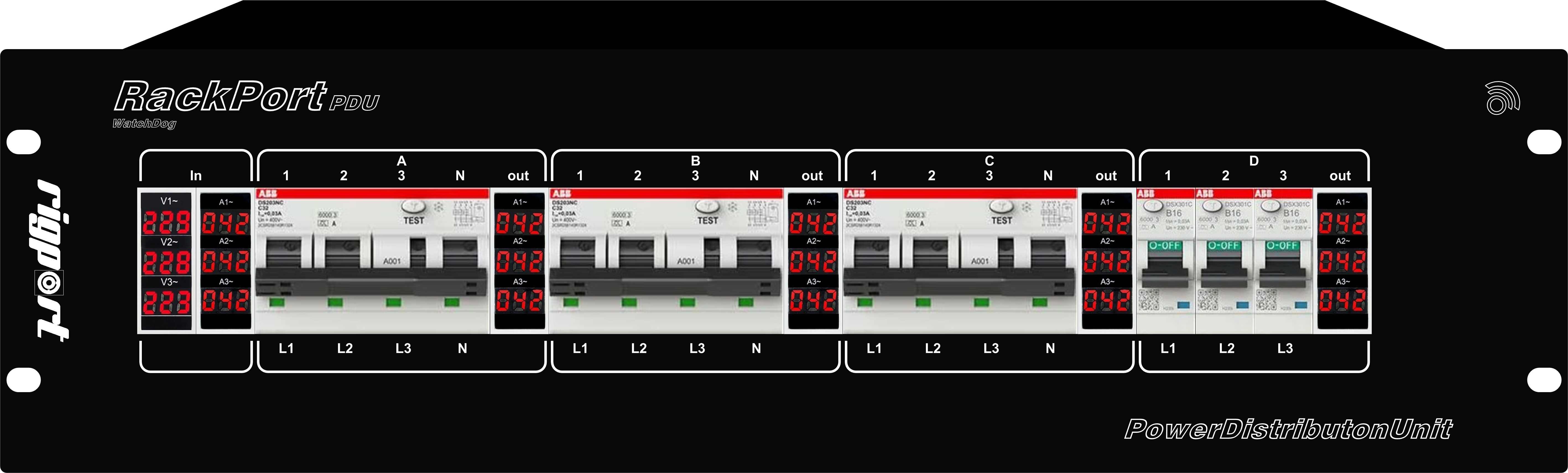 RackPort PD63-PM-WD-x