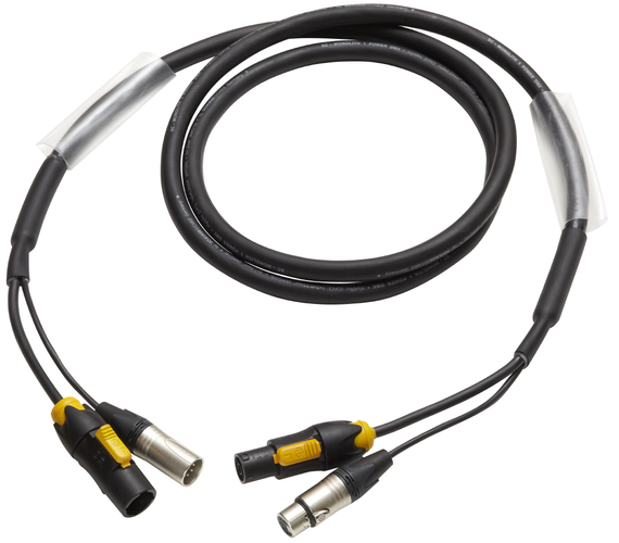 Cable Hybrid Powercon-T1 1xDMX 1,5mm²
